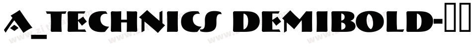 a_Technics DemiBold字体转换